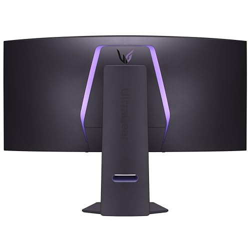 LG 39GS95QE Ultragear OLED Curved Gaming Monitor 39-Inch WQHD 800R 240Hz 0.03ms DisplayHDR True Black 400 AMD FreeSync Premium Pro NVIDIA G-Sync HDMI 2.1 DisplayPort Tilt/Height/Swivel Stand - Black