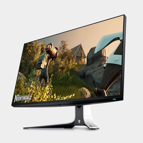 Alienware AW2723DF Gaming Monitor - 27-inch QHD (2560 x 1440) 240Hz Display (DP 1.4), 1ms Response Time, NVIDIA G-Sync, Preset OSD Modes, Height/Tilt/Swivel/Pivot Adjustability - Lunar Light