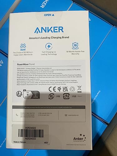 Anker 313 Wireless Charging Stand, Qi-Certified for iPhone 16/16 Pro/16 Pro Max/15/14/13, 10W Fast Charging for Galaxy S23/S22/S21 (No AC Adapter)