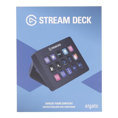 Elgato Stream Deck MK.2 – Studio Controller, 15 macro keys, trigger actions in apps and software like OBS, Twitch, YouTube and more, works with Mac and PC