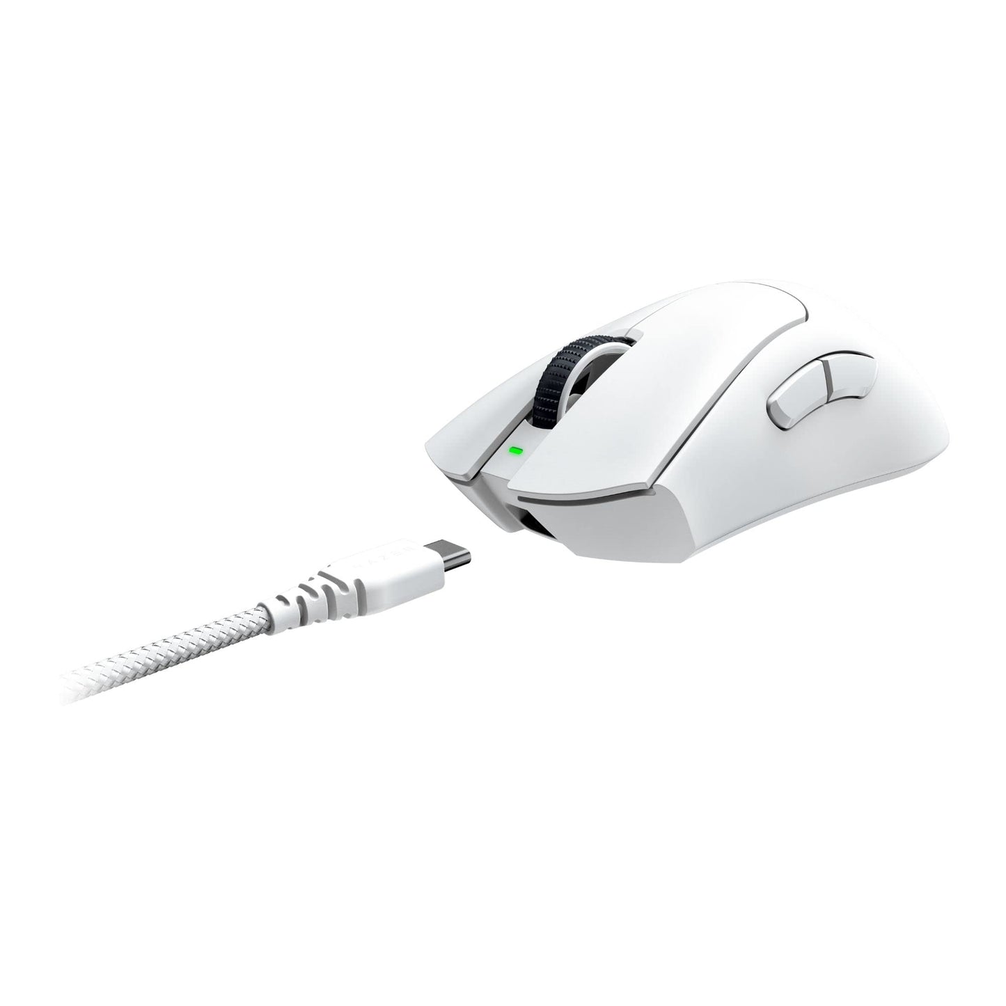 Razer DeathAdder V3 Pro Wireless Gaming Mouse: 64g Lightweight Ergonomic - 30K DPI Optical Sensor - Gen-3 Optical Switches - 8 Programmable Controls - Up to 90 Hr Battery - White