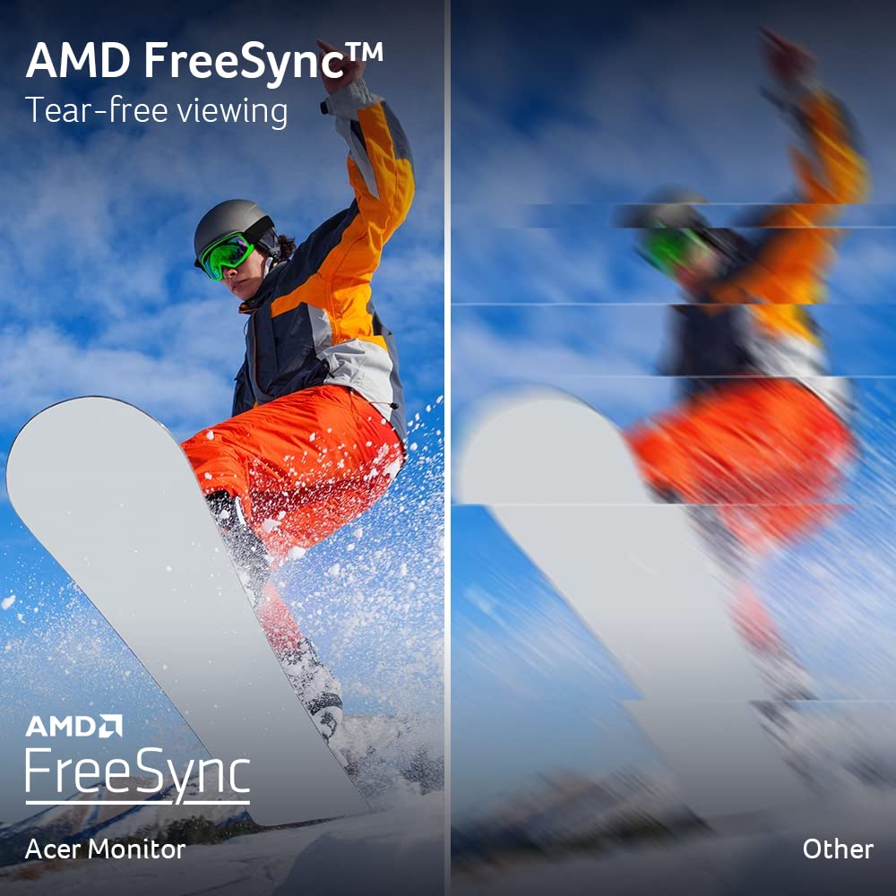 Acer Nitro 24.5" Full HD 1920 x 1080 Gaming Monitor | AMD FreeSync | 180Hz Refresh | 1ms (VRB) | 99% sRGB | HDR 10 Support | 1 x Display Port 1.2 & 2 x HDMI 2.0 | KG251Q P3biip