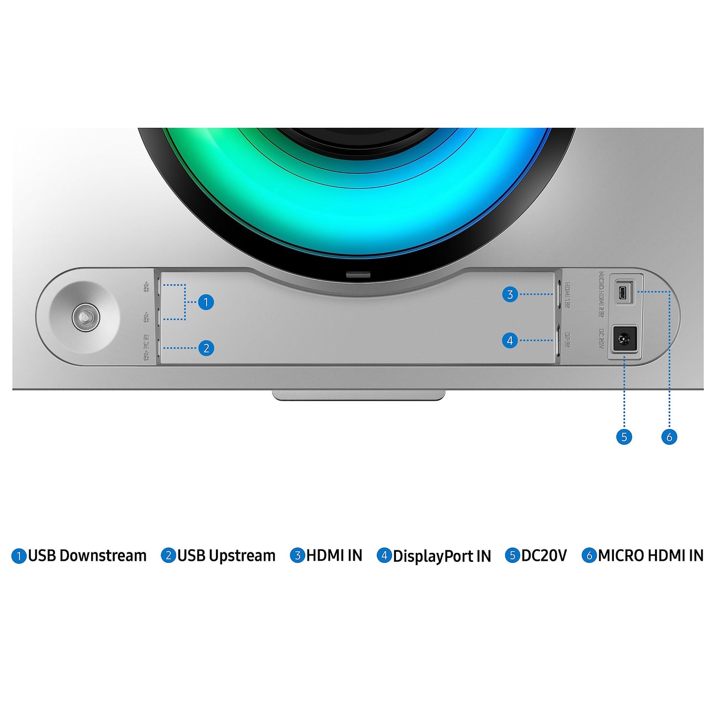 SAMSUNG 49" Odyssey QD-OLED G9 (G95SC) Series Curved Smart Gaming Monitor, 240Hz, 0.03ms, AMD Freestyle Premium Pro, G-Sync Compatible, Dual QHD, Neo Quantum Processor Pro, LS49CG954SNXZA, 2023