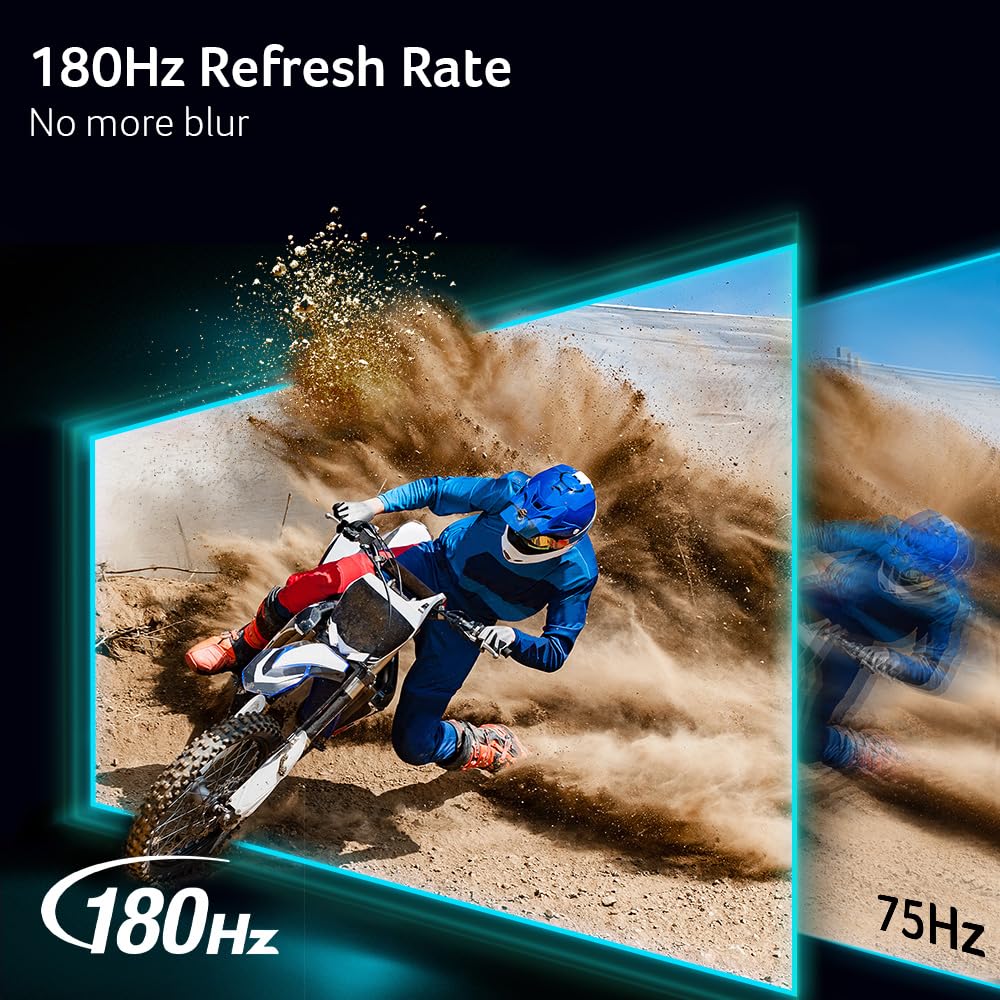 Acer Nitro 24.5" Full HD 1920 x 1080 Gaming Monitor | AMD FreeSync | 180Hz Refresh | 1ms (VRB) | 99% sRGB | HDR 10 Support | 1 x Display Port 1.2 & 2 x HDMI 2.0 | KG251Q P3biip