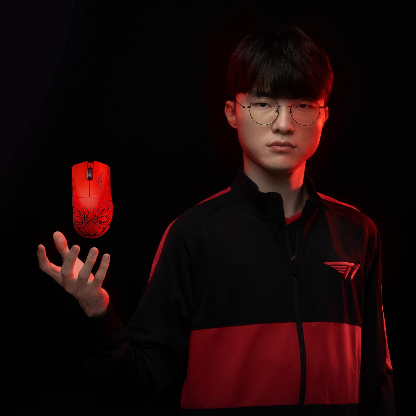 Razer DeathAdder V3 Pro Wireless Gaming Mouse: 63g Lightweight - Focus Pro 30K Optical Sensor - Optical Switches Gen-3 - HyperSpeed Wireless - 5 Programmable Buttons - 90 Hr Battery - Faker Edition