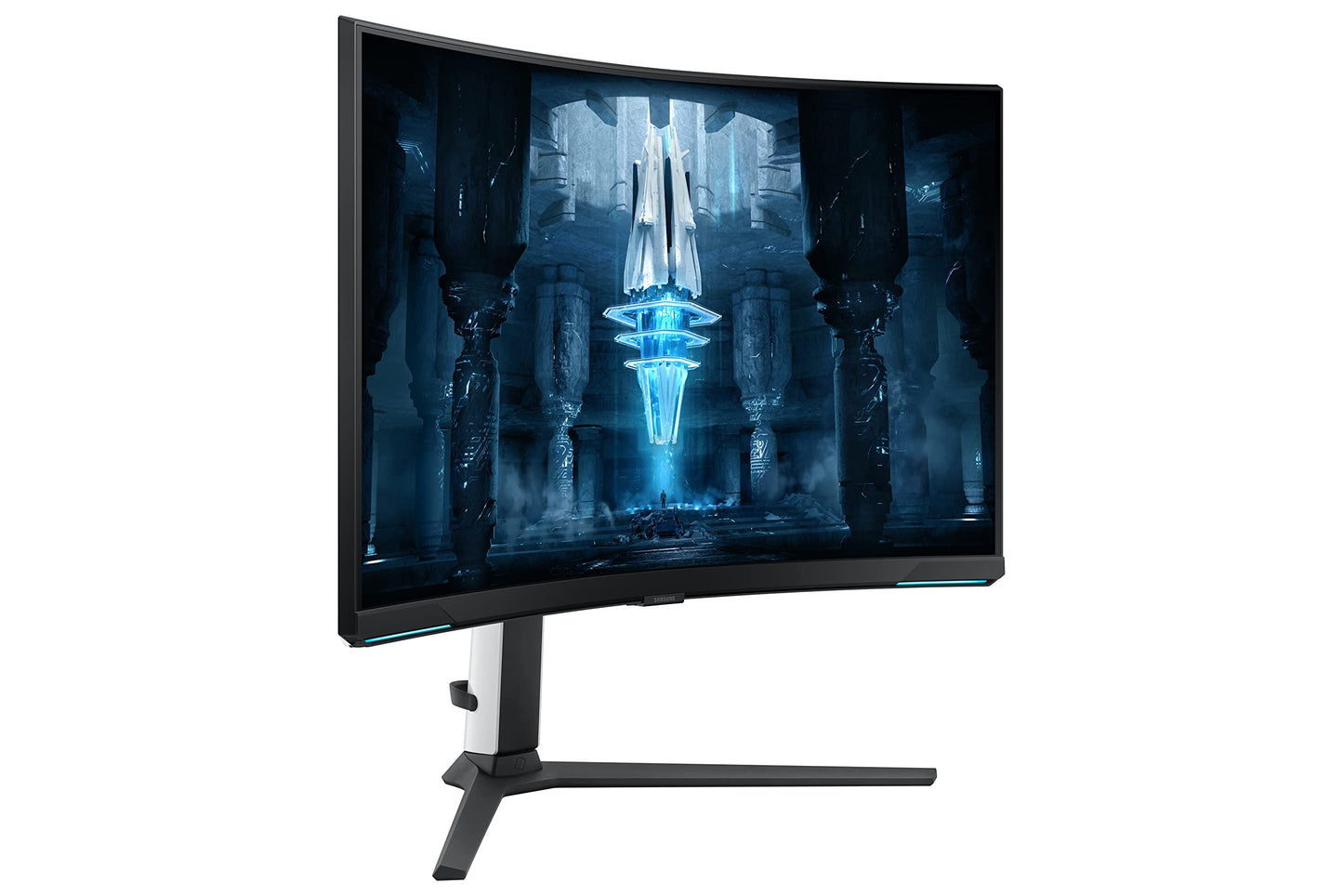 SAMSUNG 32" Odyssey Neo G8 4K UHD 240Hz 1ms G-Sync 1000R Curved Gaming Monitor, Quantum HDR2000, AMD FreeSync Premium Pro, Matte Display, Ultrawide Game View, DisplayPort, Black & White, 2022