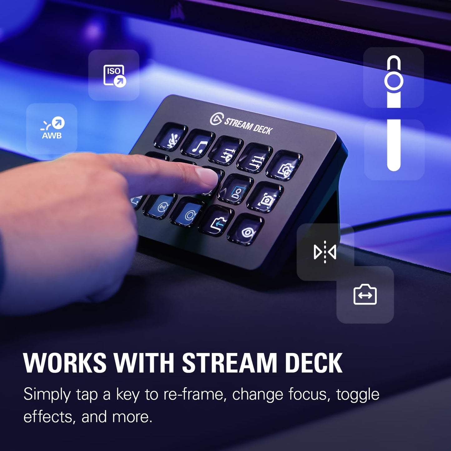 Elgato Facecam Pro, True 4K60 Ultra HD Webcam for Live Streaming, Gaming, Video Calls, Advanced Light Correction, DSLR Style Control, Wide Angle, Works with OBS, Teams,Zoom, PC/Mac, Black