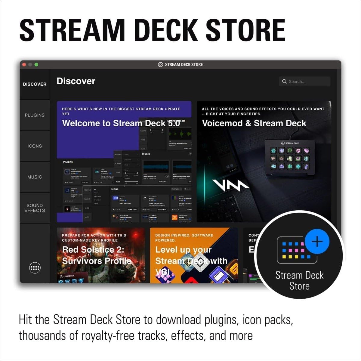 Elgato Stream Deck MK.2 White – Studio Controller, 15 macro keys, trigger actions in apps and software like OBS, Twitch, YouTube and more, works with Mac and PC