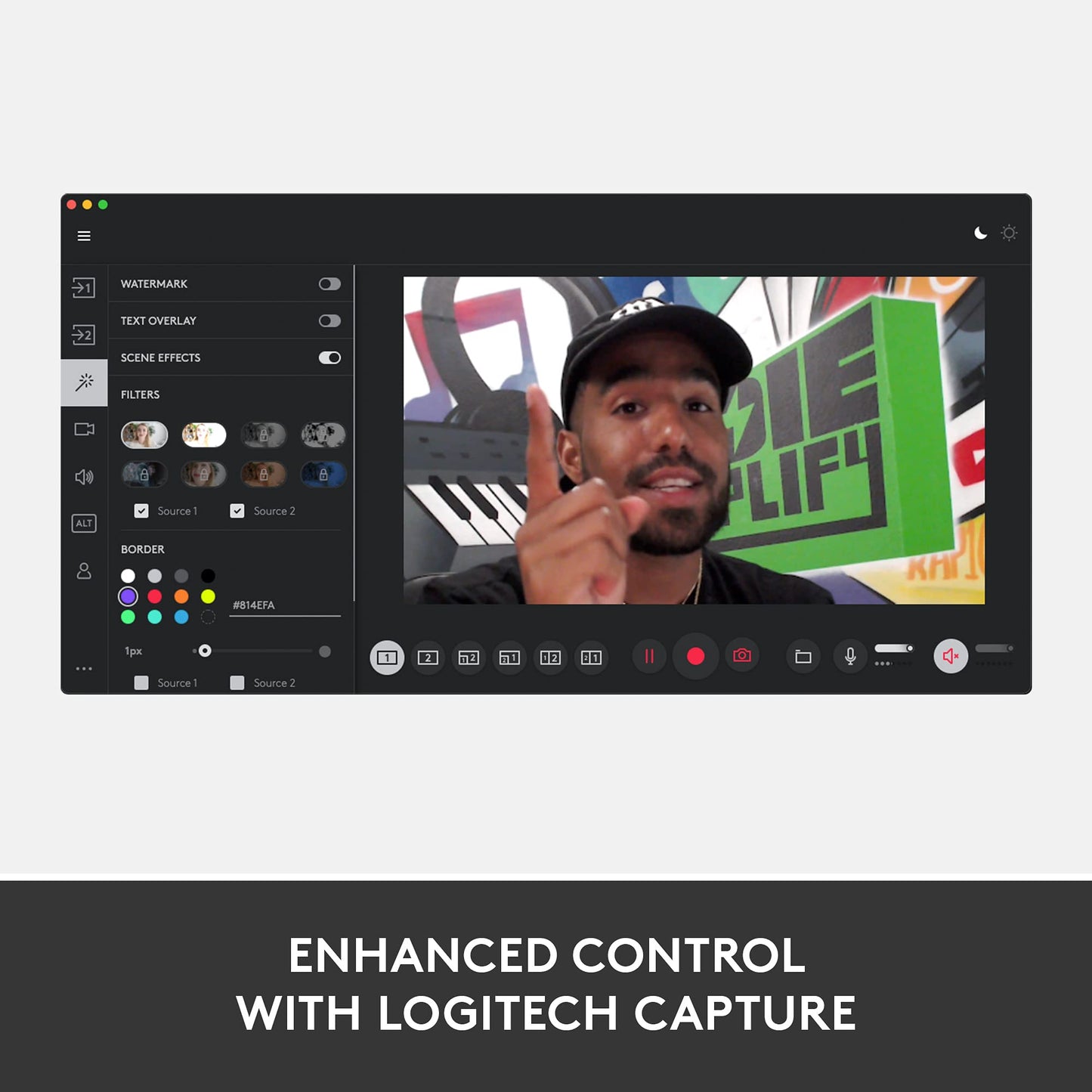 Logitech for Creators StreamCam Premium Webcam for Streaming and Content Creation, Full HD 1080p 60 fps, Glass Lens, Smart Auto-Focus, for PC/Mac – Graphite