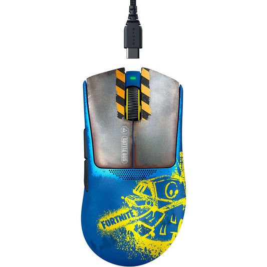 Razer DeathAdder V3 Pro Wireless Gaming Mouse: 63g Lightweight - Focus Pro 30K Optical Sensor - Optical Switches Gen-3 - HyperSpeed Wireless - 5 Programmable Buttons - 90 Hr Battery - Fortnite Edition