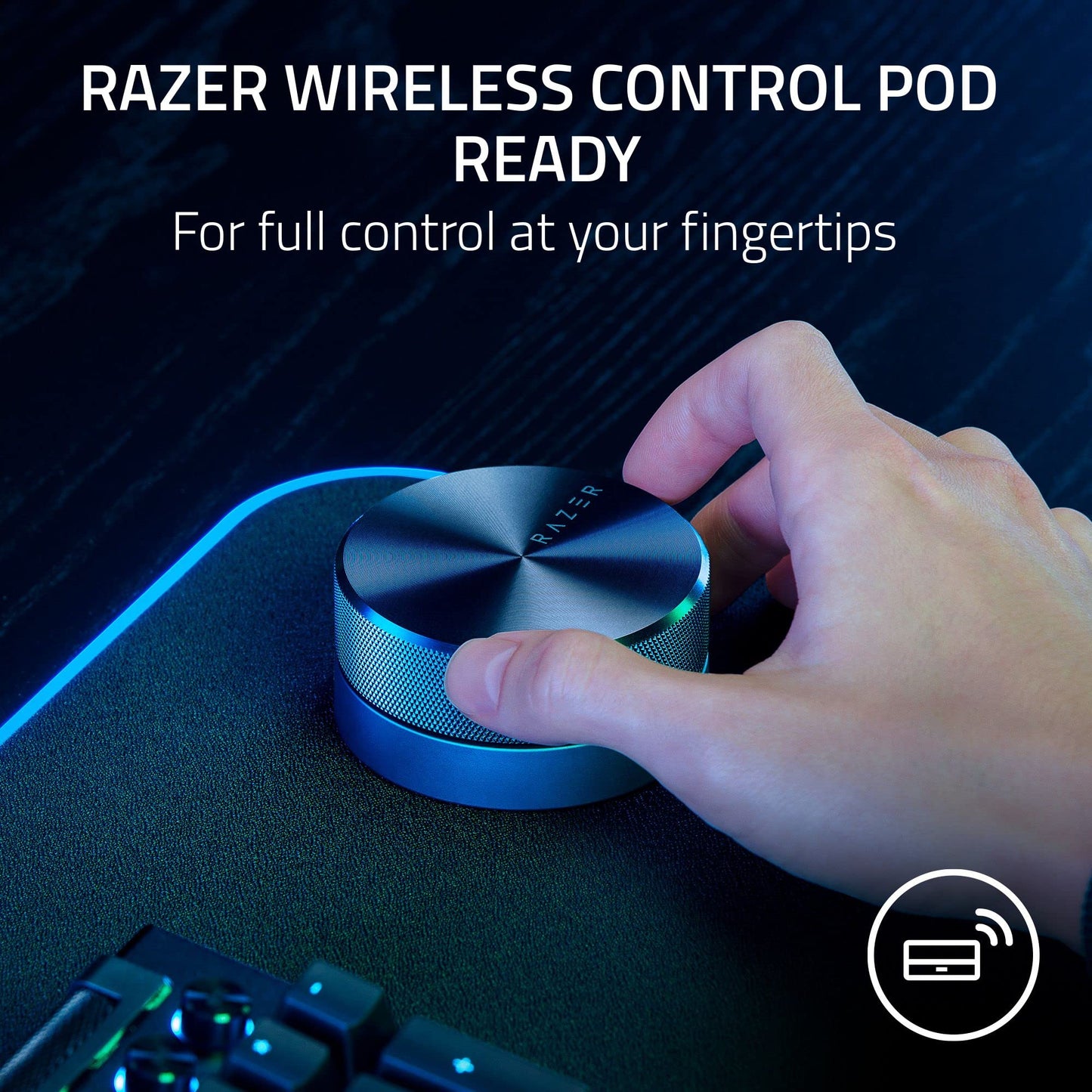 Razer Nommo V2 Pro - 2.1 PC Gaming Speakers Wireless Subwoofer: THX Spatial Audio - Projection Chroma RGB - Full-Range Drivers - Wireless Down-Firing Subwoofer - Wireless Control Pod