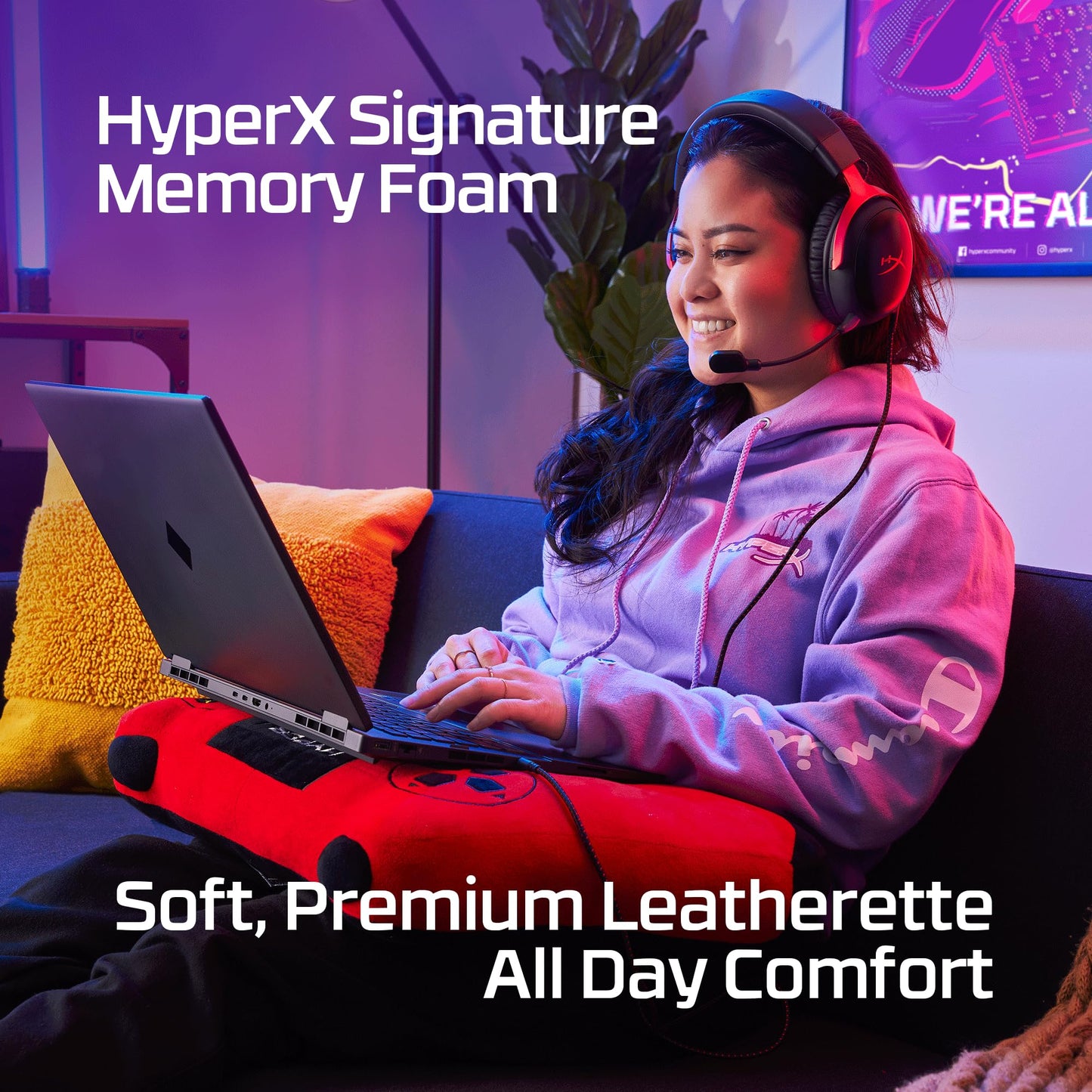 HyperX Cloud III – Wired Gaming Headset, PC, PS5, Xbox Series X|S, Angled 53mm Drivers, DTS, Memory Foam, Durable Frame, Ultra-Clear 10mm Mic, USB-C, USB-A, 3.5mm – Pink