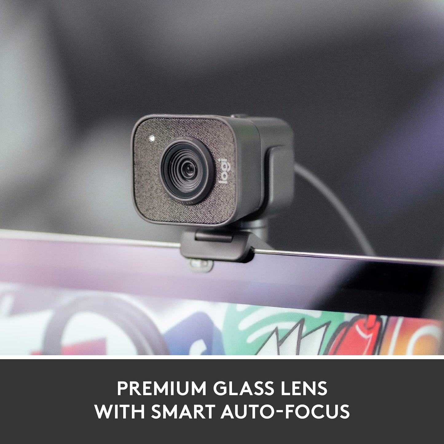 Logitech for Creators StreamCam Premium Webcam for Streaming and Content Creation, Full HD 1080p 60 fps, Glass Lens, Smart Auto-Focus, for PC/Mac – Graphite