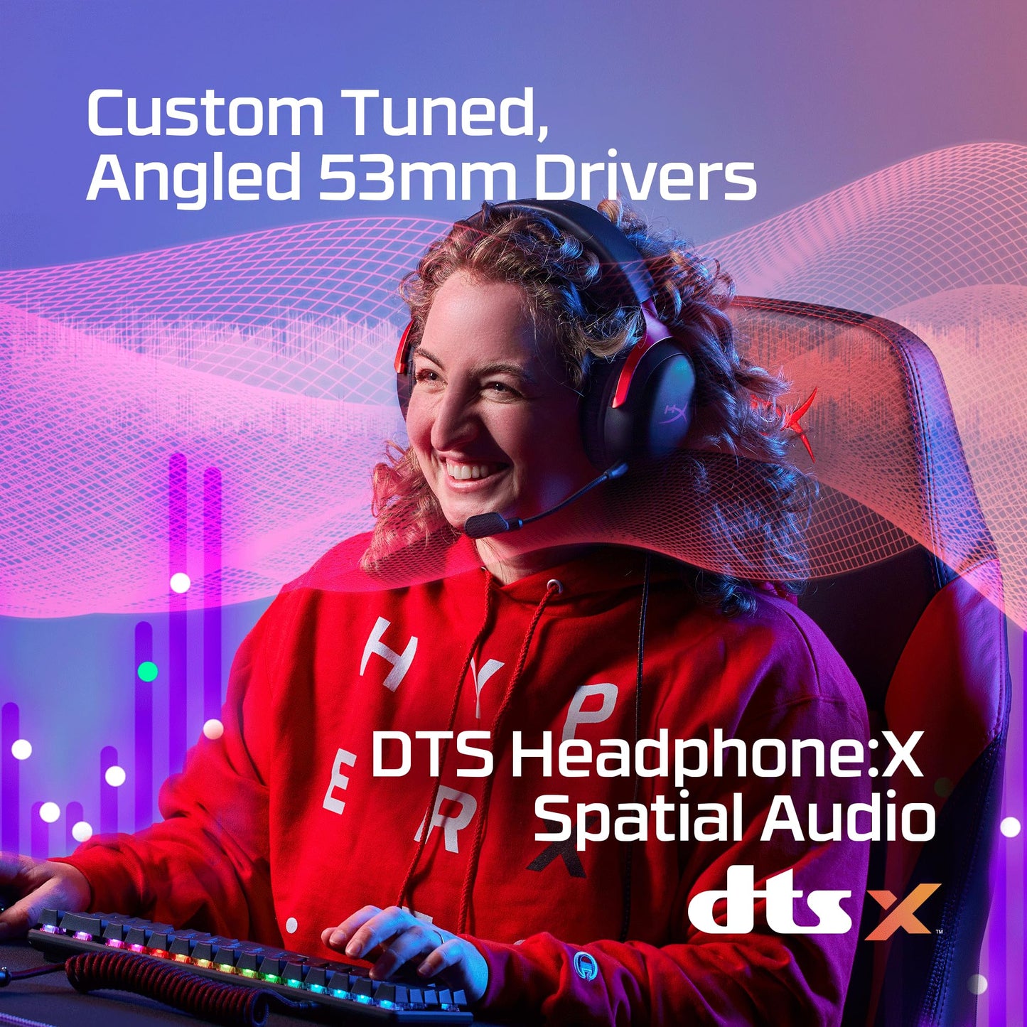HyperX Cloud III – Wired Gaming Headset, PC, PS5, Xbox Series X|S, Angled 53mm Drivers, DTS, Memory Foam, Durable Frame, Ultra-Clear 10mm Mic, USB-C, USB-A, 3.5mm – Pink